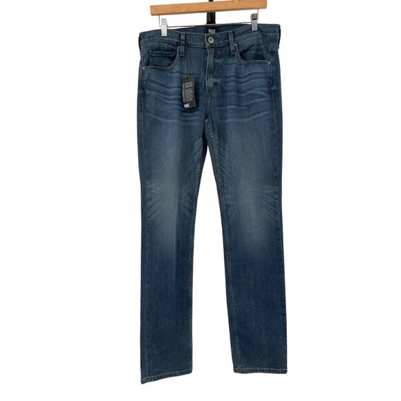 Paige Mens Lennox Slim Fit Denim Jeans Transcend Fabric size 33 $199 NWT Stretch - Picture 1 of 15